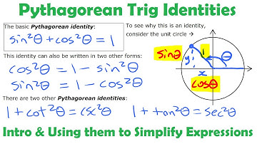 Pythagorean Trig Identities - Intro & Using them to Simplify Expressions • [6.1g] PRE-CALCULUS 12