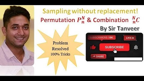 Sampling Without Replacement for Size n=2 By Sir Tanveer
