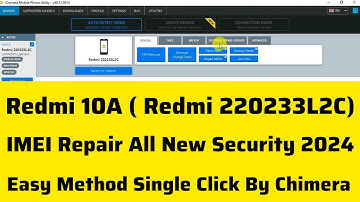 Redmi 10A Imei Repair All New Security 2024 Easy Method Single Click By Chimera
