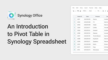 An introduction to Pivot Table in Synology Spreadsheet | Synology
