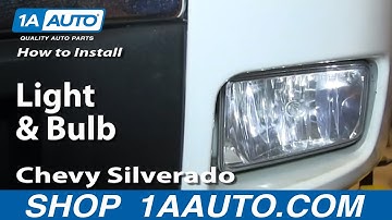 How To Replace Fog Lights and Bulbs 07-15 Chevy Silverado