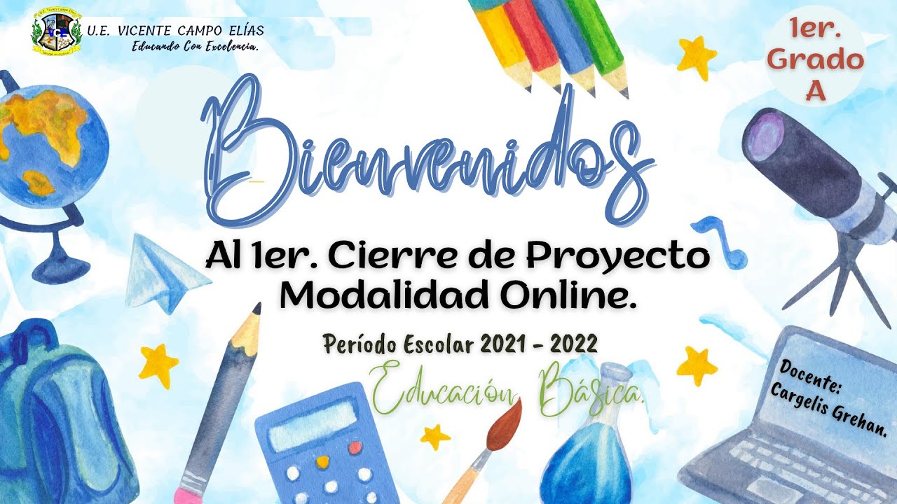 Invitaciones para cierres de Proyecto de Aprendizaje ---Educación Primaria