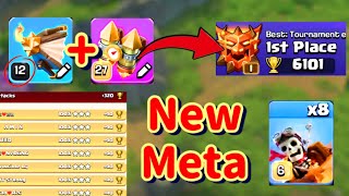 +320 EASY Triple on ex-Rank 1 Player with New Flame Blower Dragon Rider Army (Th18 Legend 1) screenshot 1
