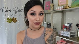 Olive Green Fall Makeup Tutorial