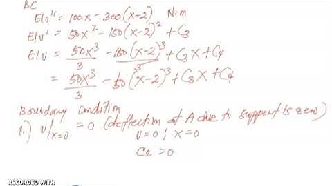 Deflection Double Integration Method Part 4