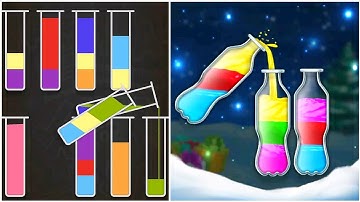 Water Sort Puzzle Gameplay 32, Android Games ios Walkthrough Simulator Think Brain Puzzle