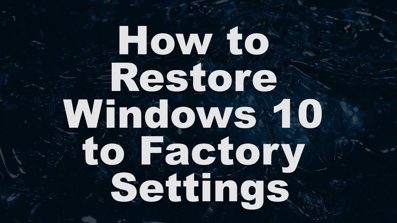 restore default display settings windows 10