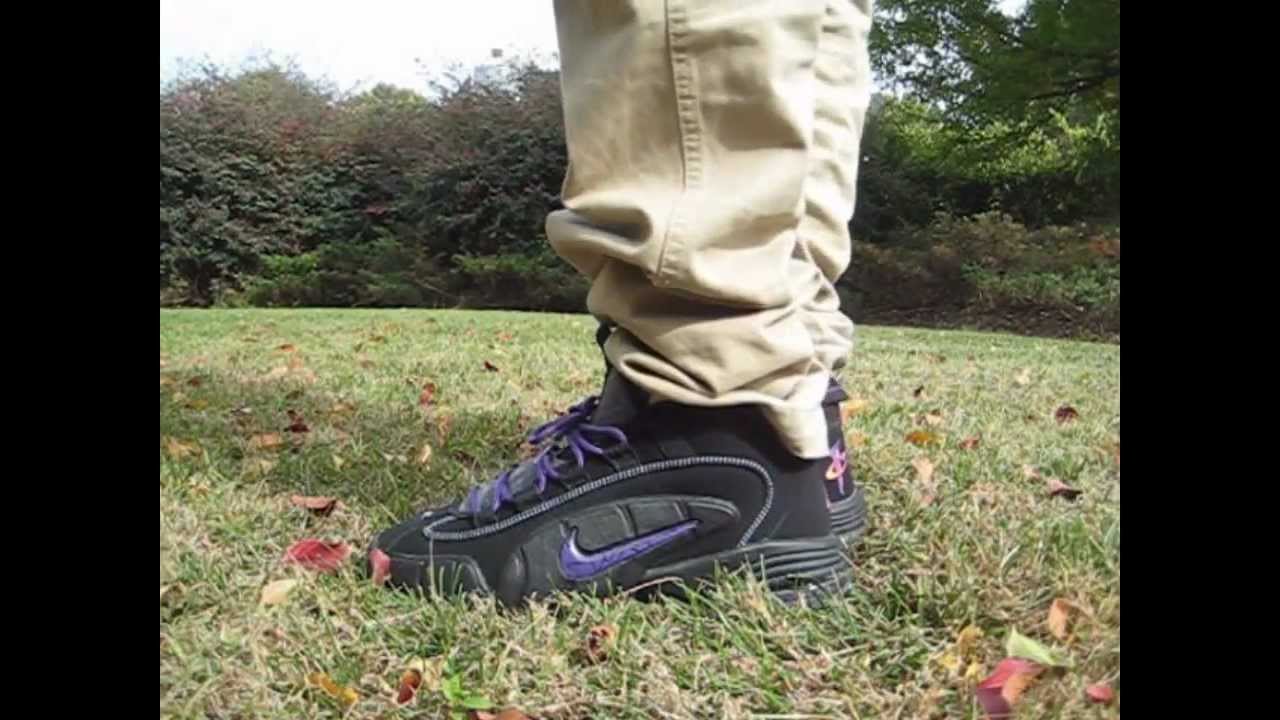 air max penny on feet