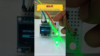 How I Made This Sci-Fi OLED Countdown Device 🚨 Arduino Project #shorts #subscribe