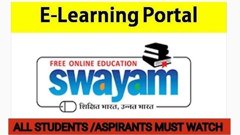 SWAYAM PORTAL ALL DETAILES| MUST WATCH