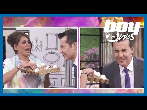 Galilea Montijo y Adrián Uribe se divierten "rompiéndose los huevos" | Programa Hoy