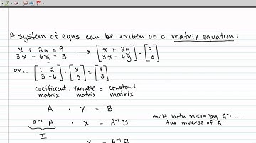3-8 Solving Systems of Equations Using Inverse Matrices