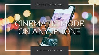 Get Cinematic Mode on ANY IPHONE | Portrait Video Made Easy | Free Way To Blur Your Video Background screenshot 3