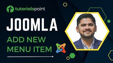 Joomla | Add new Menu Item | Tutorialspoint