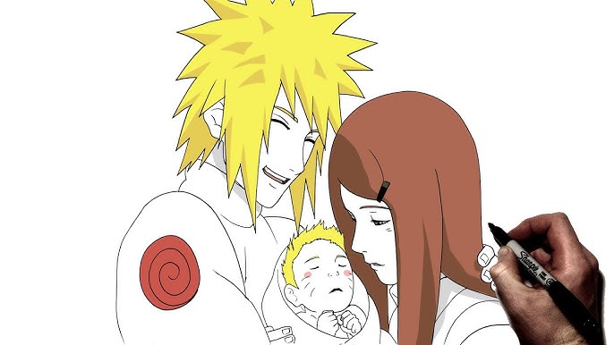 Naruto, Minato & Kushina - Desenho de jessykagamer - Gartic