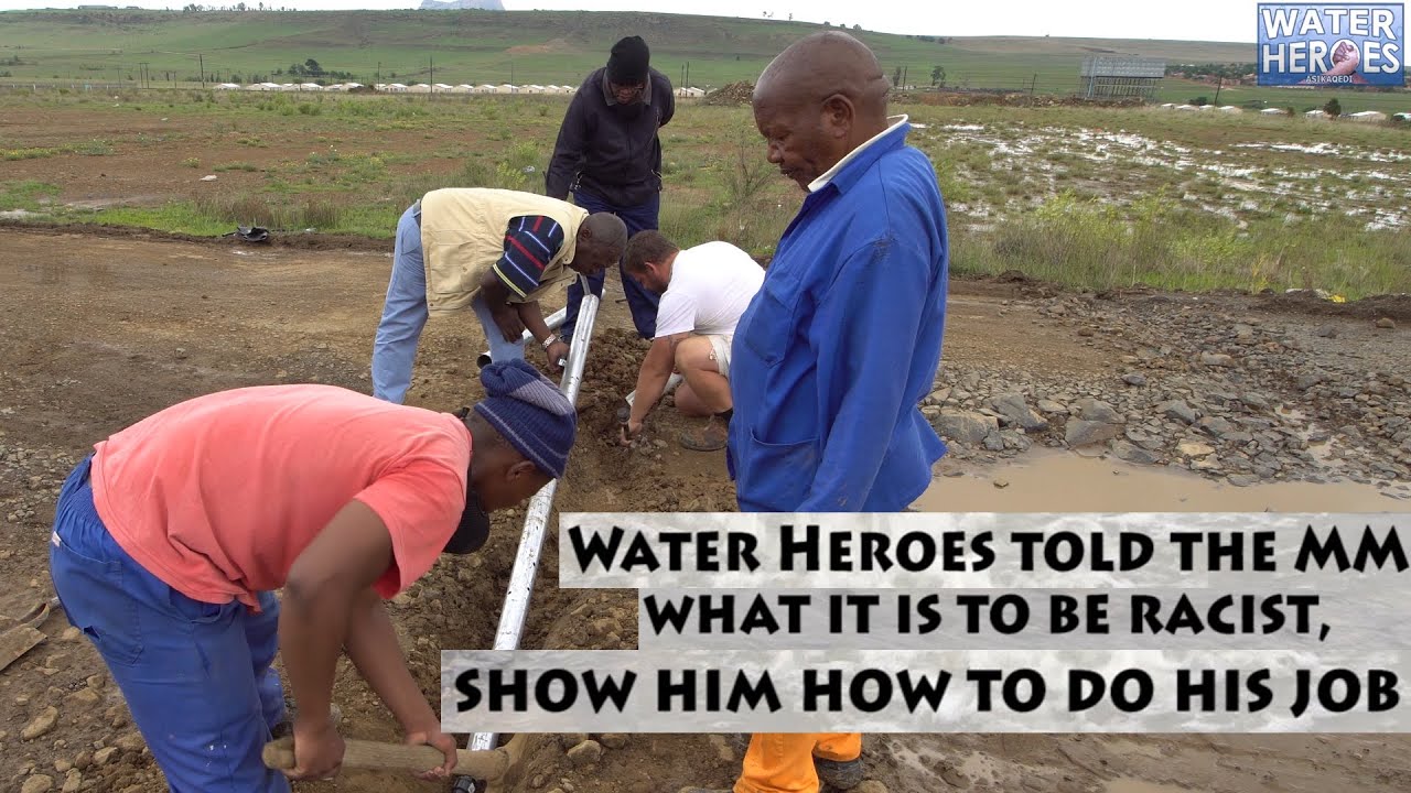 Video 13: Water Heroes show racist MAP Municipal Manager what community service delivery means