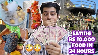 Eating Rs 10,000 FOOD For 24 Hours || Most Expensive Food Challenge