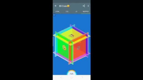 How to make 3d animation cube in JavaScript.