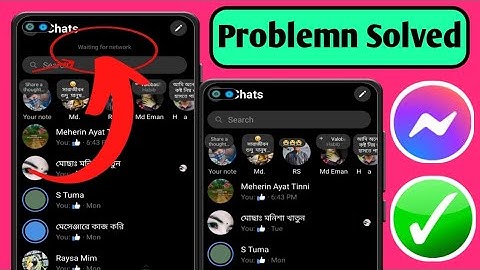 How To Fix Facebook messenger waiting for network Problem (New Process) |