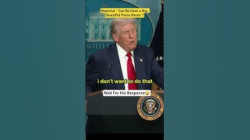 Reporter Asks To President Trump For Big, Beautiful Briefing Room