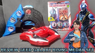 LIVE! UNITE! UP! ULTRAMAN GEED GALAXY MEDAL SET !!! - REVIEW INDONESIA