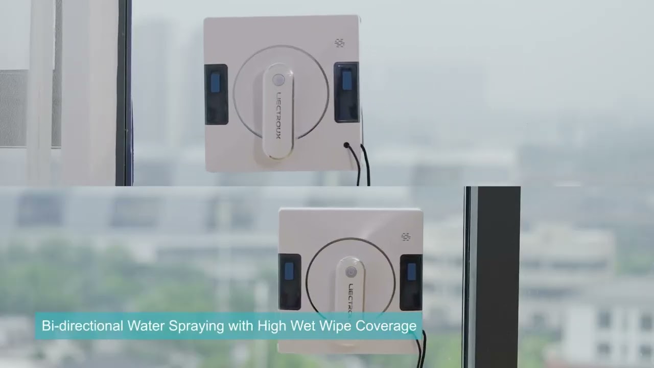 Robot Window Cleaner LIECTROUX YW509,4-Way Water Spray,Home Wal