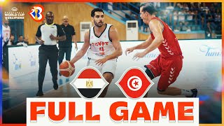 Egypt v Tunisia | Basketball Full Game - #FIBAWC 2023 Qualifiers