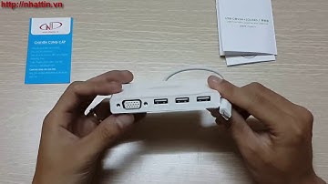 Cáp chuyển đổi USB Type-C sang HUB 3.0 & VGA Ugreen 40375 chính hãng