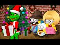THE GRINCH STOLE CHRISTMAS AT 3:00 AM - MINIONS in MINECRAFT - Gameplay Movie Traps Animation Greeny