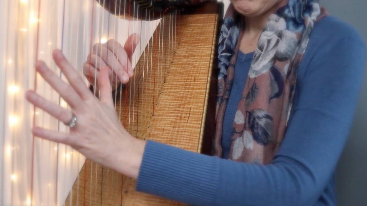 PERIWINKLE BLUE harp music by Anne Crosby Gaudet YouTube