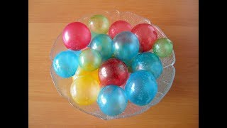 Gelatinekugeln/gelatine balls. DIY