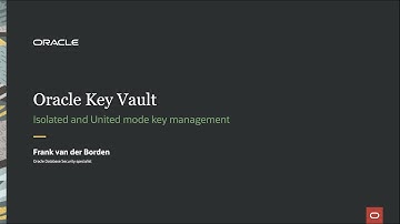 Oracle Transparent Data Encryption key management - Isolated and united  mode explained