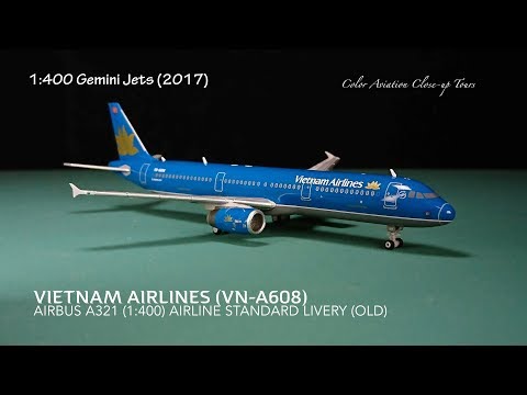 1:400 Vietnam Airlines 越南航空 VN-A608 Airbus A321 Gemini Jets