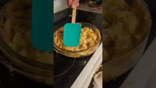 made apple crisp with my Hubby