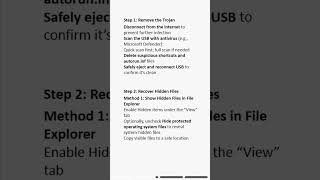 USB Files Hidden by Trojan: Easy Recovery Guide #files #hidden