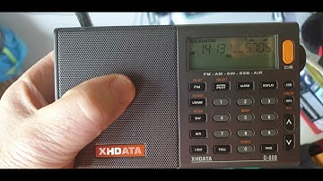 XHDATA D-808, Little Receiver Telescopic Antenna with 6m Wire Indoor