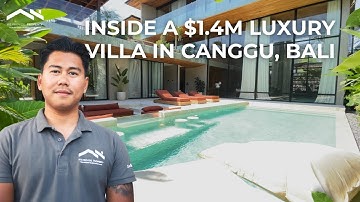 Inside a $1.4M Luxury Villa in Canggu, Bali | Rooftop, Sauna & Steps to the Beach