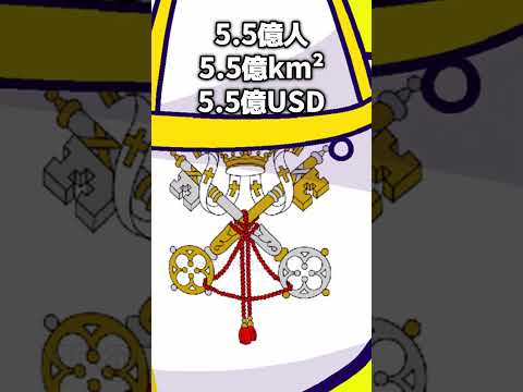 人口と面積とGDP揃えてみた（バチカン編）　 #ポーランドボール #shortsのサムネイル