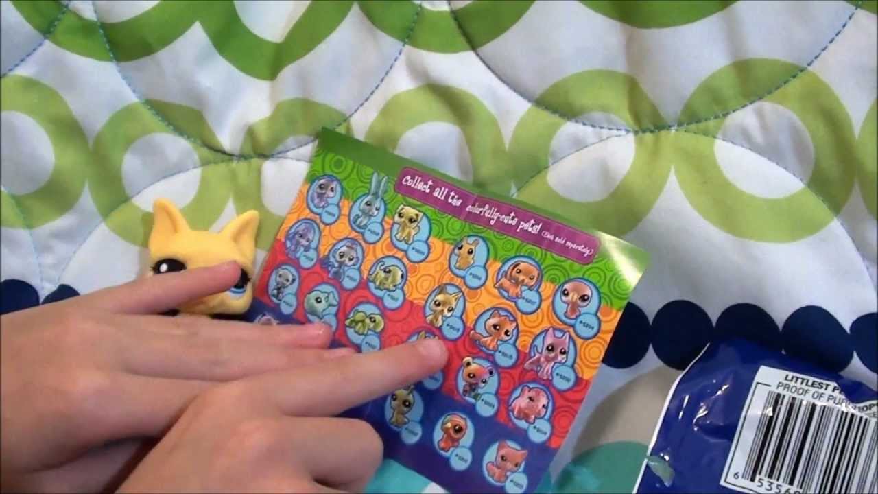 BLIND BAG PET Littlest Pet Shop YELLOW GERMAN SHEPHERD DOG 