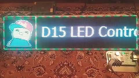 HUIDU D15 with 4 Panel 64x64pixels indoor unit DEMO