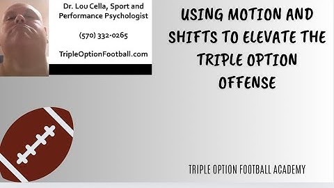 Using Motion and Shifts to Elevate the Triple Option Offense