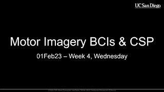 [08] Motor Imagery and Common Spatial Patterns (CSP)
