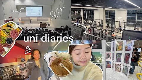 uni diaries  | studying for midterms, room tour, l...