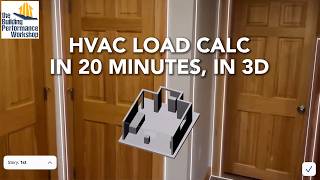 3D Onsite Manual J Load Calc Demo for HVAC Sizing w/ AMPLY Co-Creator Eric Fitz