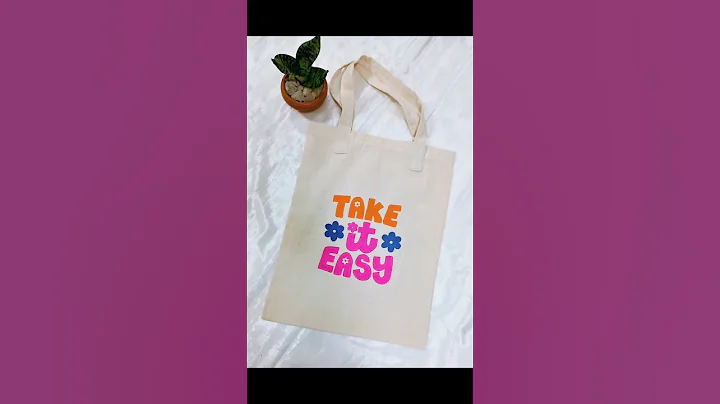 Customized Hand Painted Tote Bag #moraan_crafts #shorts