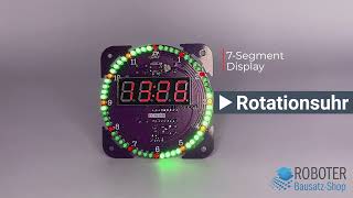 RBS11662 Bausatz Rotation LED Uhr DS1302