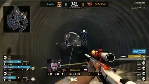 GuardiaN ACE clutch vs FNATIC!! IEM katowice 2018