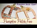 EASY DIY SCRAPBOOK FUN /Scrapbook Layout For Your Autumn Memories/ Use Dollar Tree Pumpkins