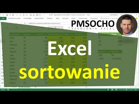 Wideo: Jak Sortować Liczby W Kolejności Rosnącej W Programie Excel (Excel)