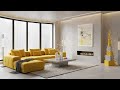 Modern Christmas Living Room Tour with Minimalist Tree, Soft Ambient Lighting &amp; Clean Holiday Style